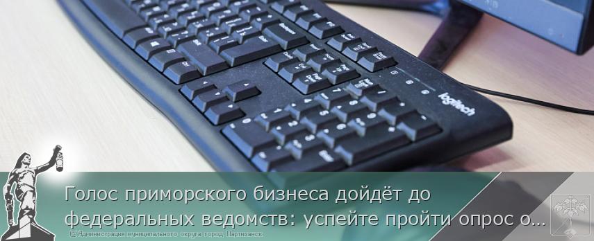 Голос приморского бизнеса дойдёт до федеральных ведомств: успейте пройти опрос о проверках | Администрация муниципального округа город Партизанск Приморского края Официальный сайт