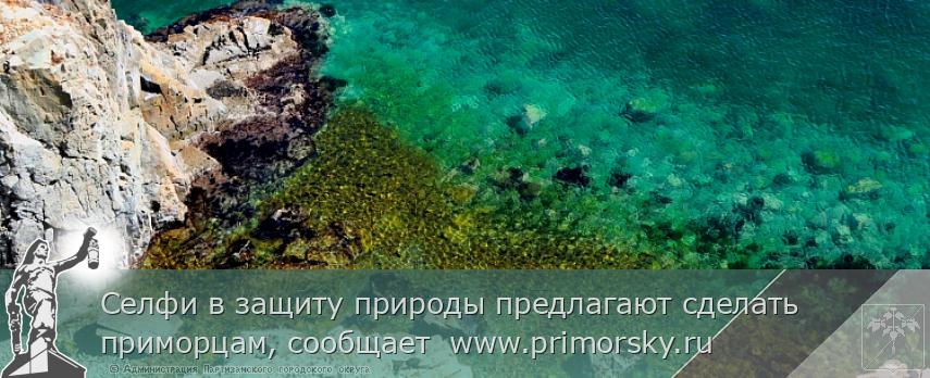 Селфи в защиту природы предлагают сделать приморцам, сообщает  www.primorsky.ru