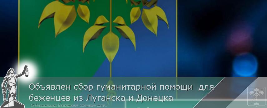 Объявлен сбор гуманитарной помощи  для беженцев из Луганска и Донецка 