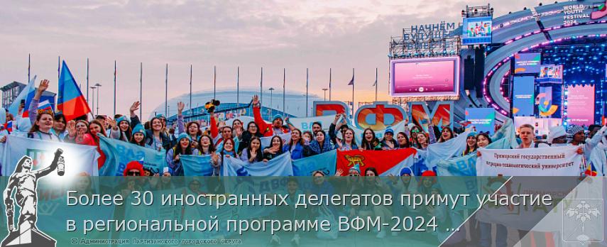 Более 30 иностранных делегатов примут участие в региональной программе ВФМ-2024 в Приморье